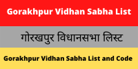 Gorakhpur Vidhan Sabha List